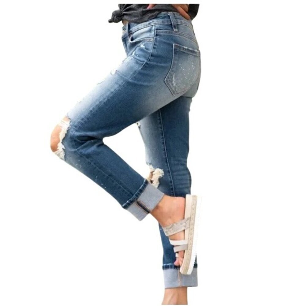 KanCan Shelly Distressed High Waist Jeans - Picture 4 of 8
